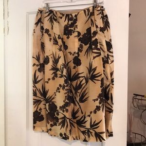 Talbots Rayon/silk/cotton skirt. Beautiful feel.